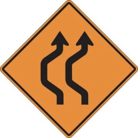 Accuform RIGID CONSTRUCT ION SIGN TWO LANE FRK484DP FRK484DP
